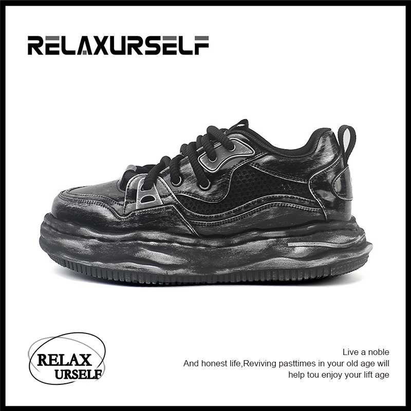 RELAXURSELF男士经典潮流百搭低帮潮鞋增高ins小众时尚休闲情侣鞋