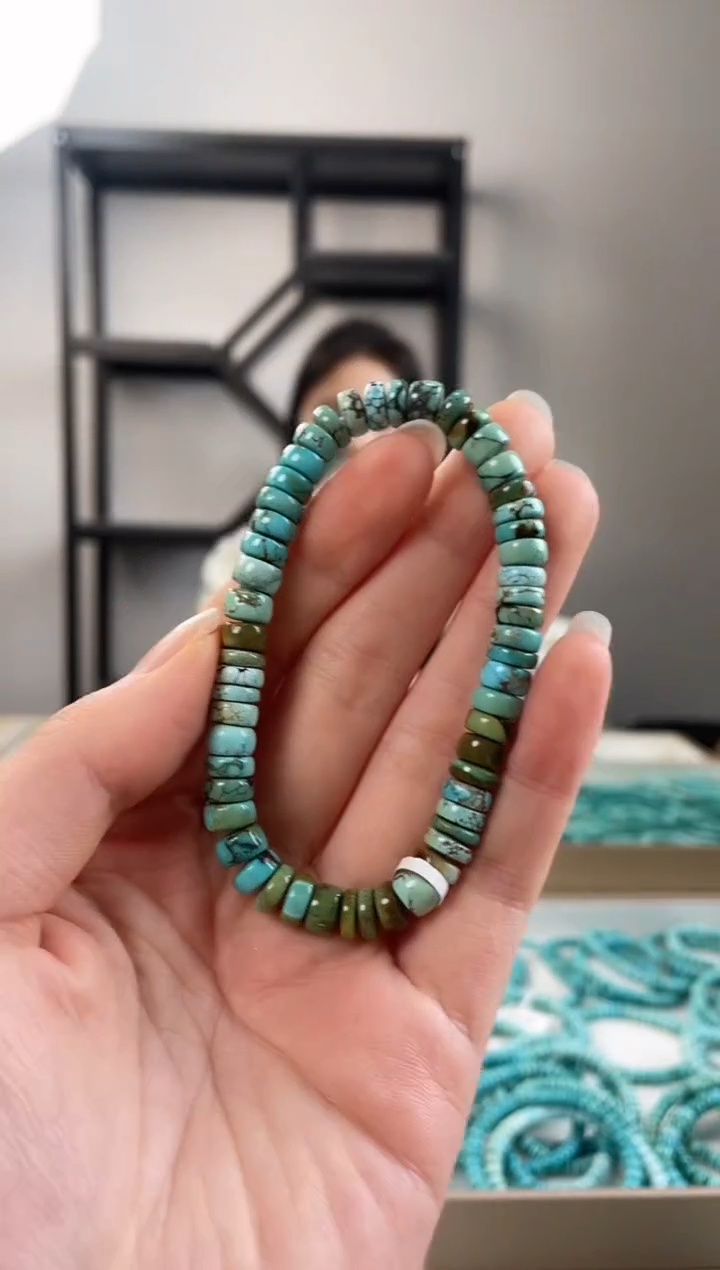 【闪购商品】绿松石珠宝奇石未镶嵌7.1+mm