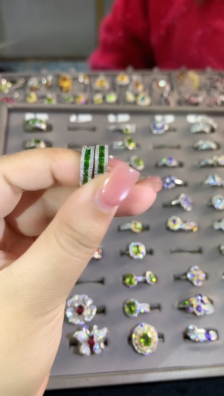 【闪购商品】透辉石耳包银S925镶嵌91