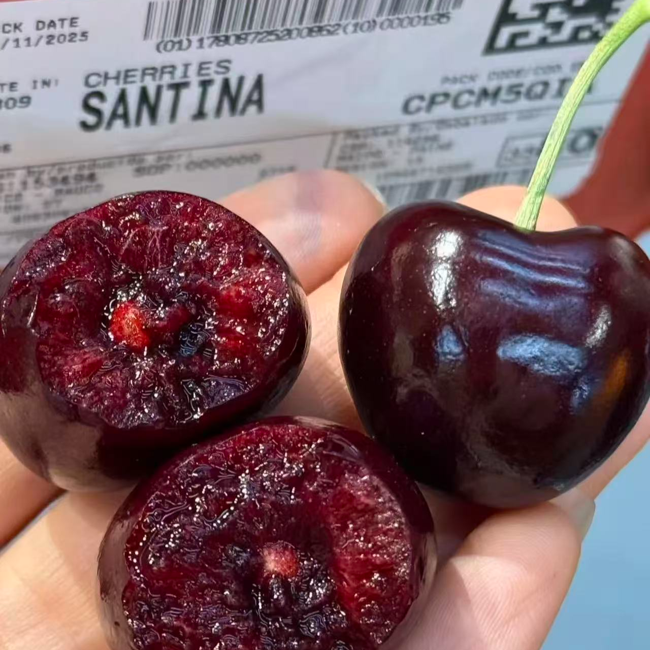 三J车厘子一件2.5公斤（海运内附果径卡无）桑提娜智利