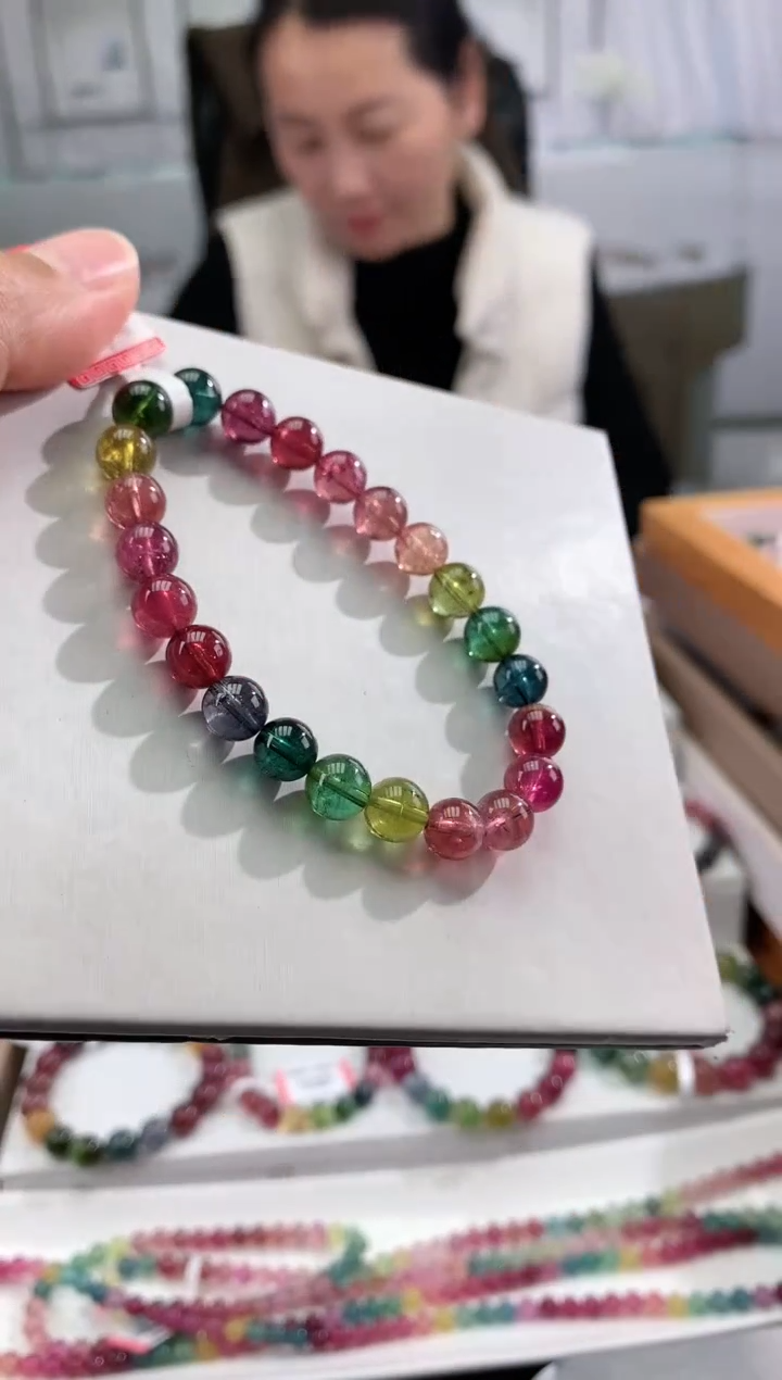 【闪购商品】碧玺手串未镶嵌多样性发一条