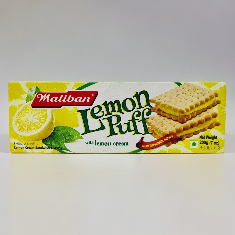 【锡兰甄选】斯里兰卡进口MALIBAN麦丽班柠檬夹心饼干200g盒装