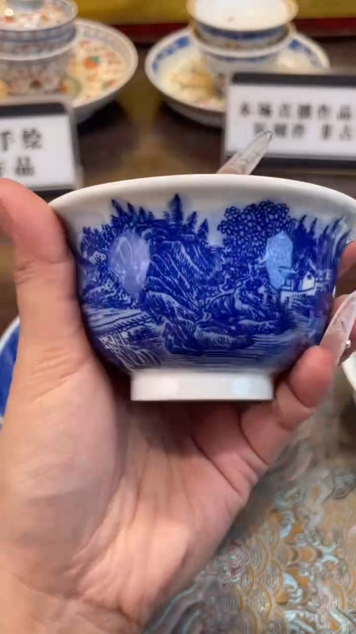 杯子瓷景德镇手工手绘陶瓷