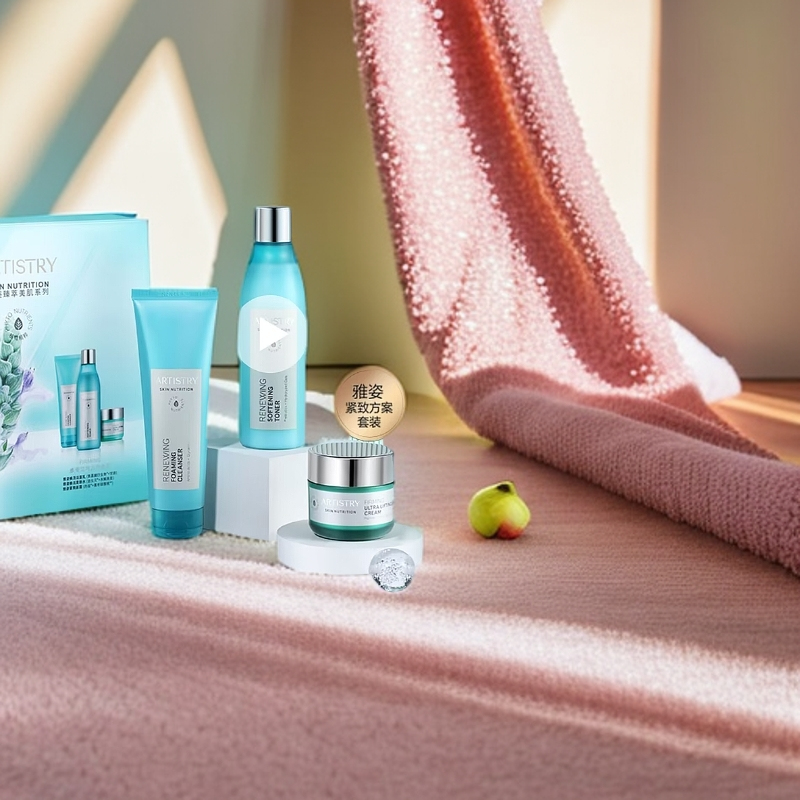 雅姿紧致方案套装改善松弛洁面乳焕活柔肤水紧致面霜改善松弛提拉