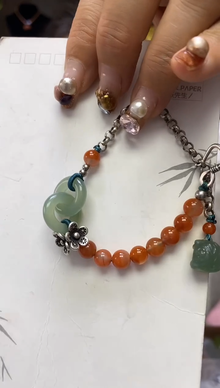 【闪购商品】岫玉手链未镶嵌·