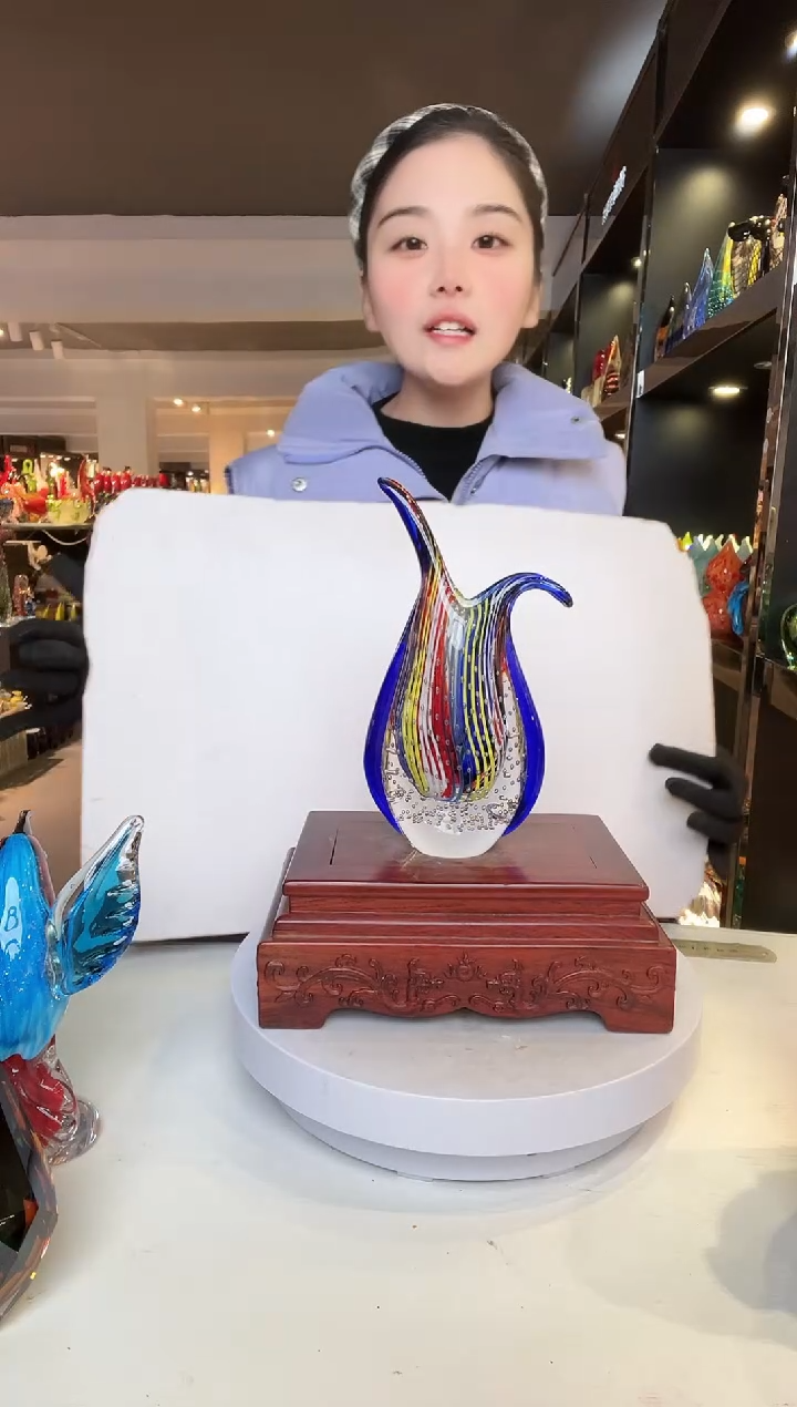 【闪购商品】茶盏琉璃摆件家居摆件