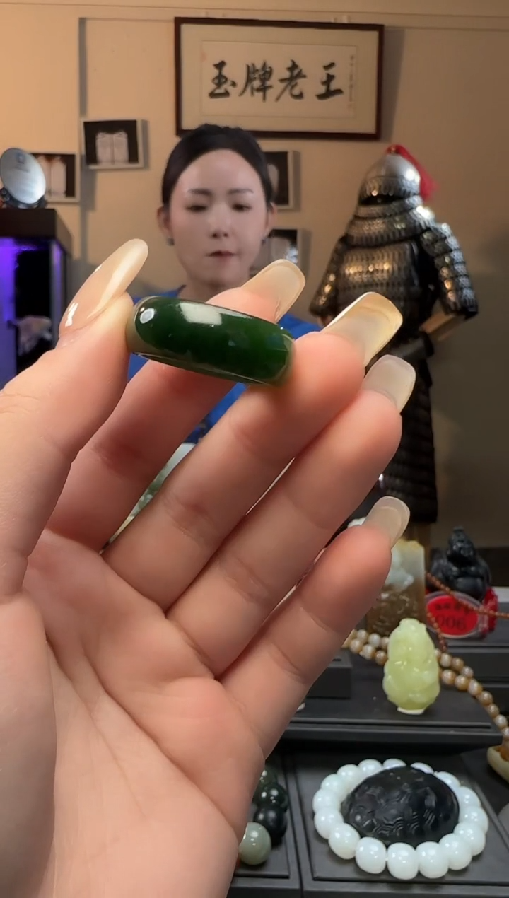 和田玉未镶嵌颈饰戒指19-21