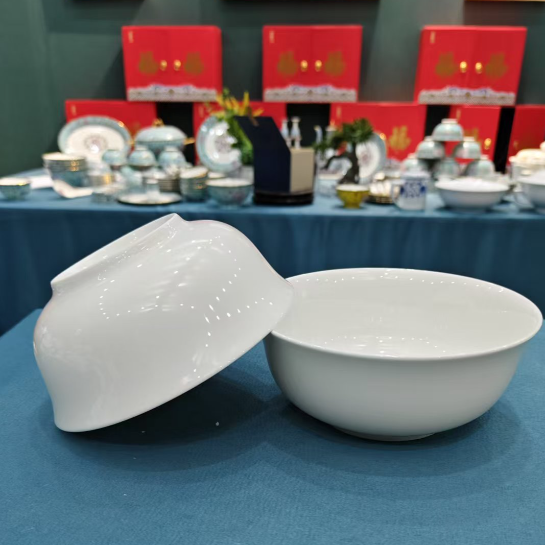 景德镇餐具【微瑕尾货】老白胎6英寸面碗