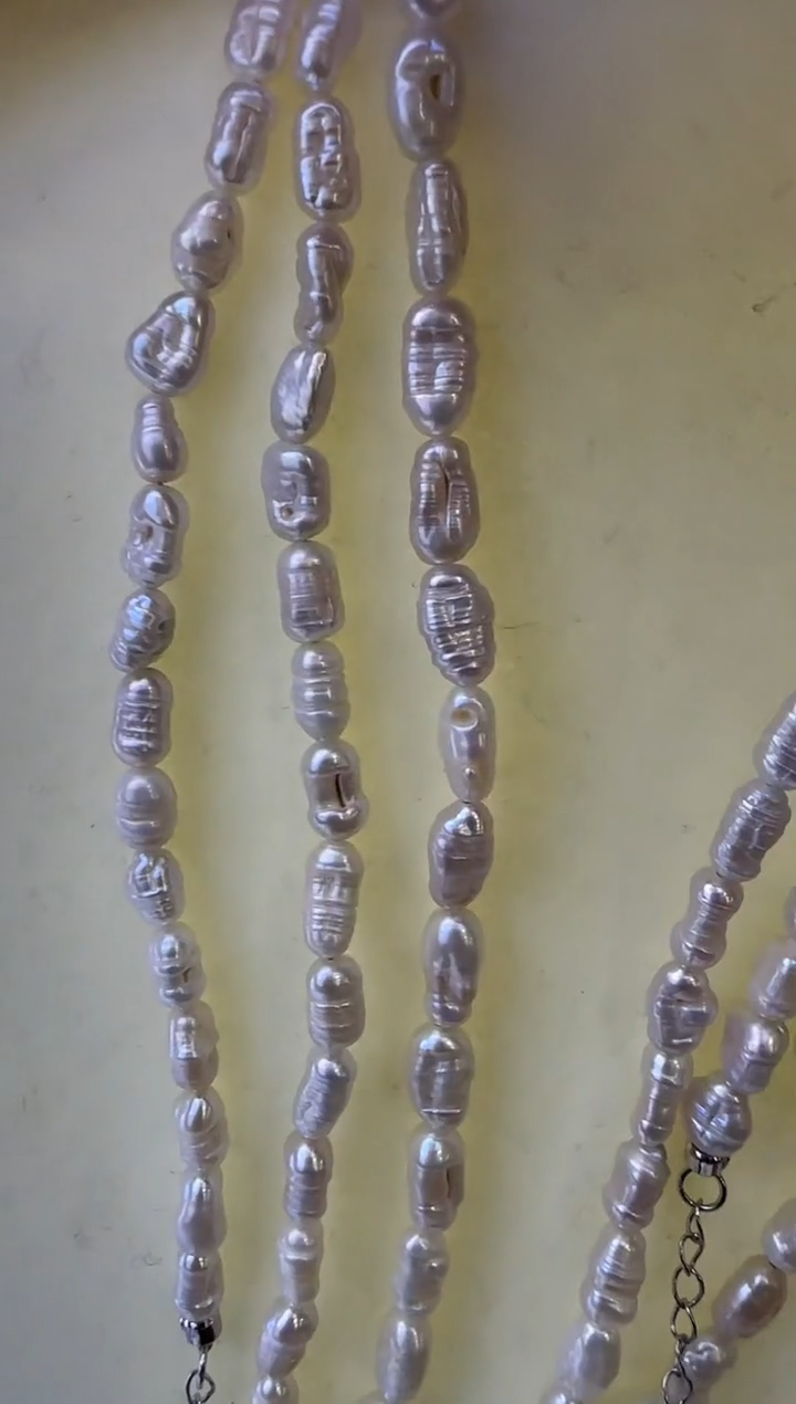 【闪购商品】淡水珍珠项链银S925镶嵌48多样性发货 发其一