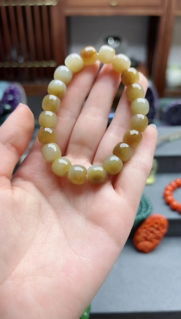 【闪购商品】和田玉手串未镶嵌糖白料手串 JX