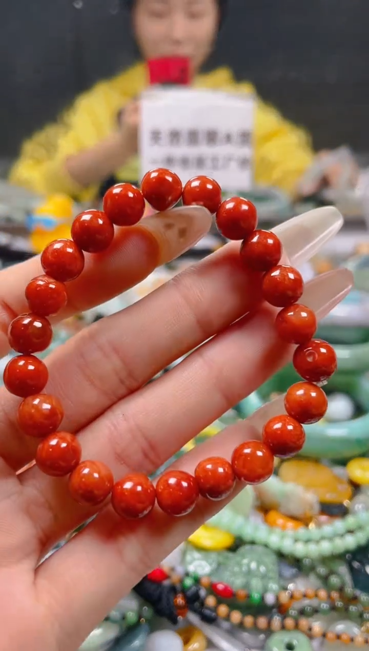 【闪购商品】翡翠颈饰未镶嵌8-9MM/M/翡翠A货一图一物