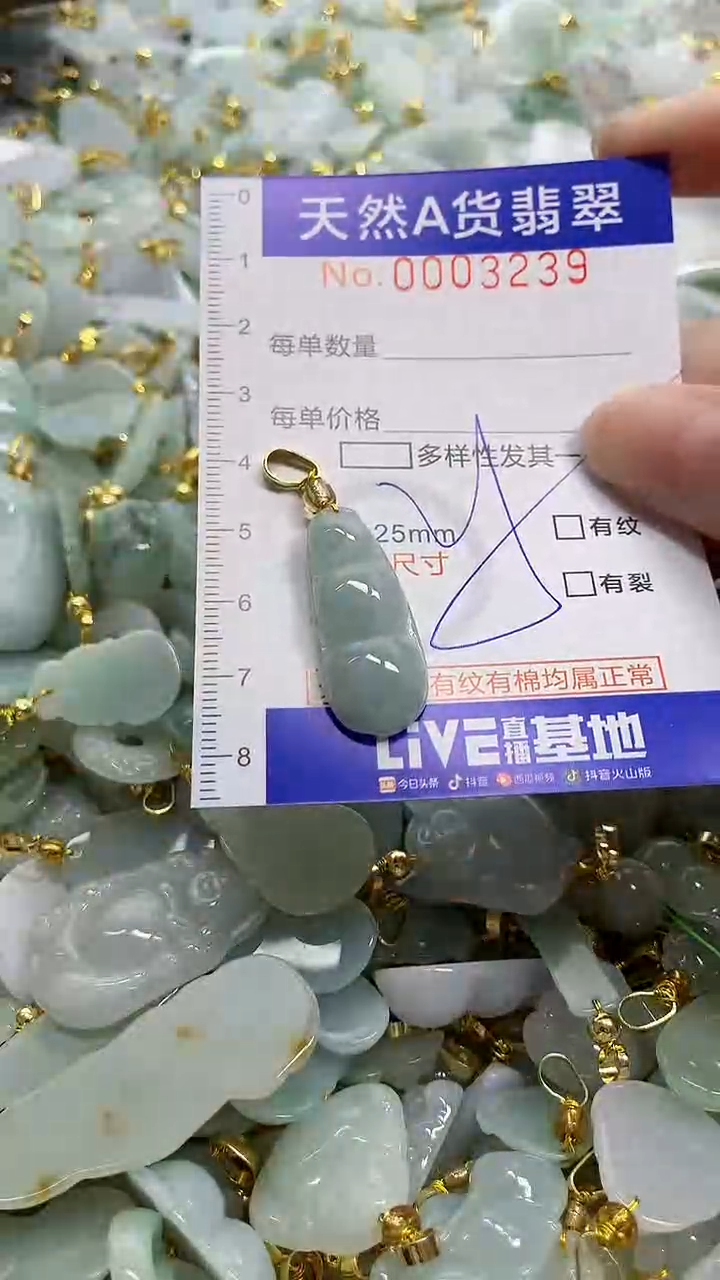 颈饰未镶嵌翡翠天然A货翡翠