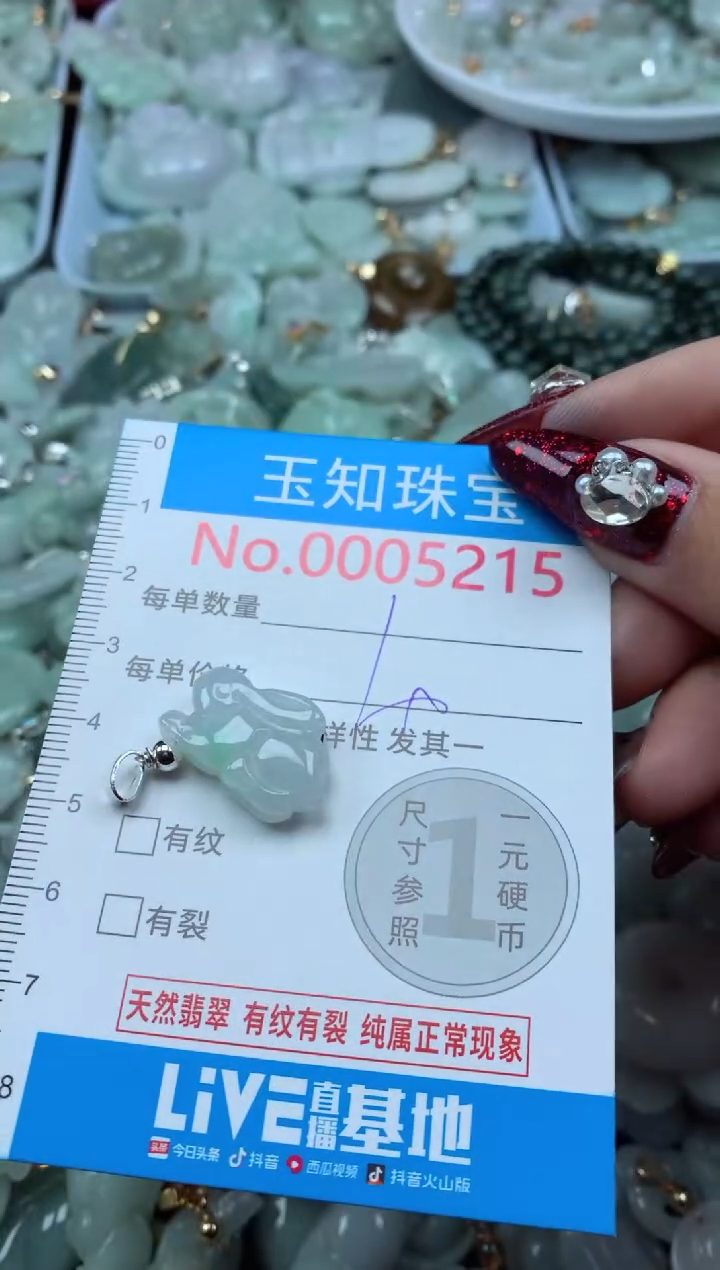 吊坠(不含链)未镶嵌翡翠5215