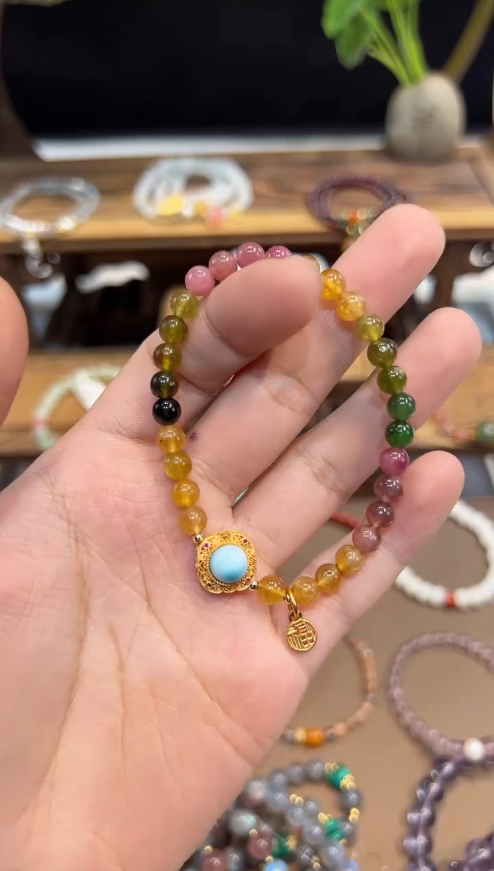 【闪购商品】碧玺手链未镶嵌手饰@@