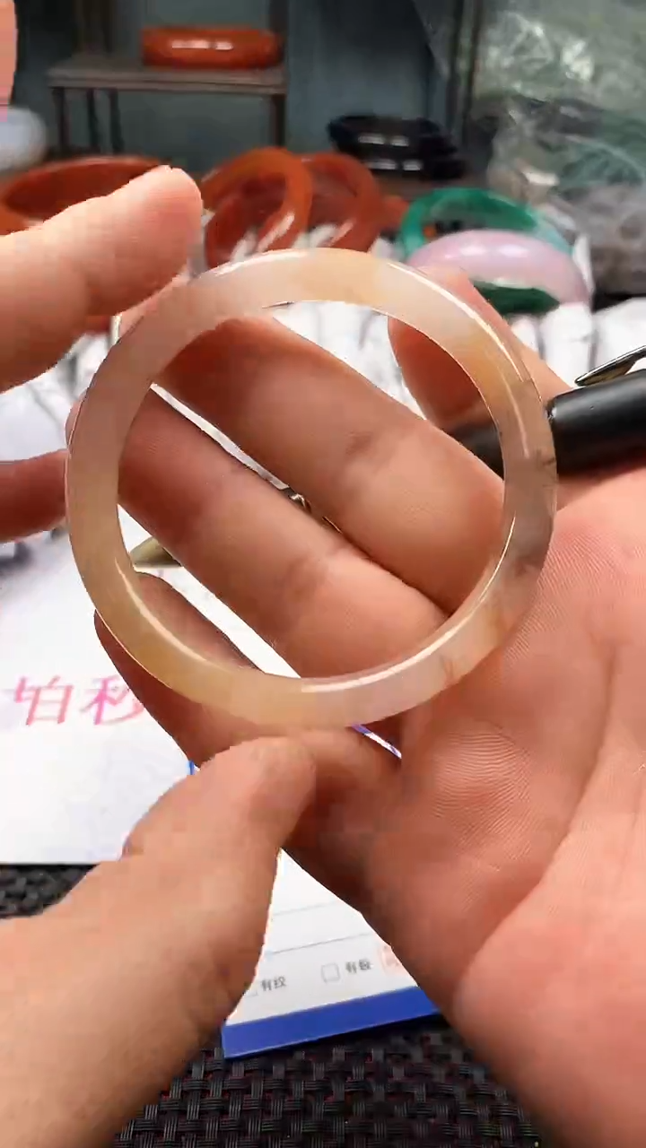 【闪购商品】石英质玉手镯未镶嵌460-58多样性发货看清圈口下单