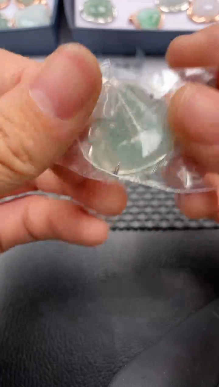 【闪购商品】翡翠颈饰银S925镶嵌挂件