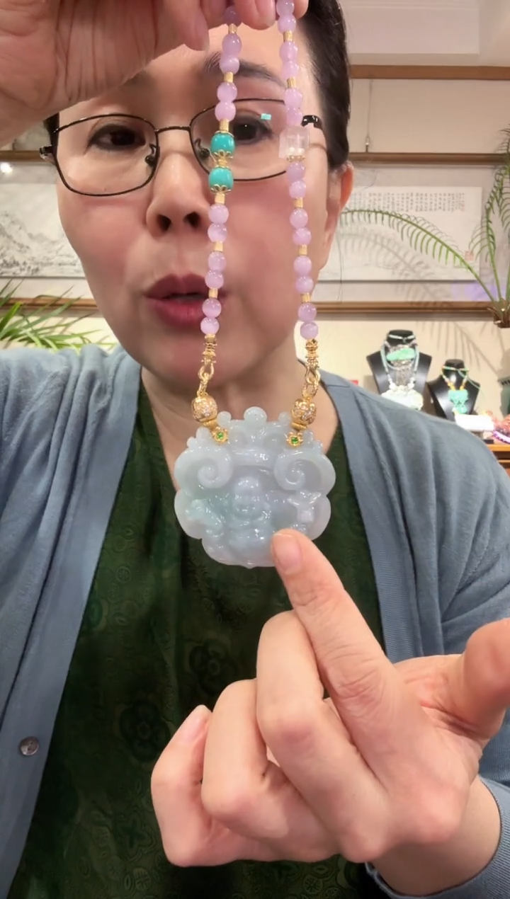 【闪购商品】翡翠颈饰未镶嵌国风