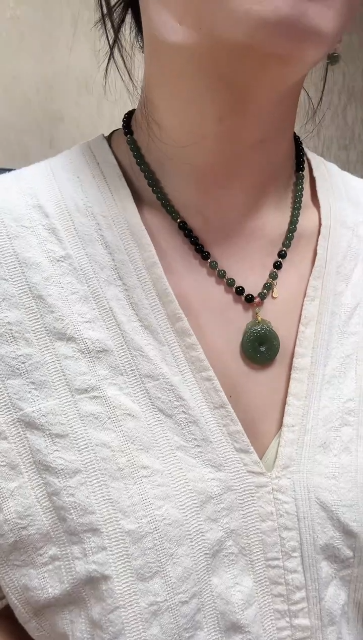 檀香紫檀（小叶紫檀）手串/手链紫檀龙纹扣套链