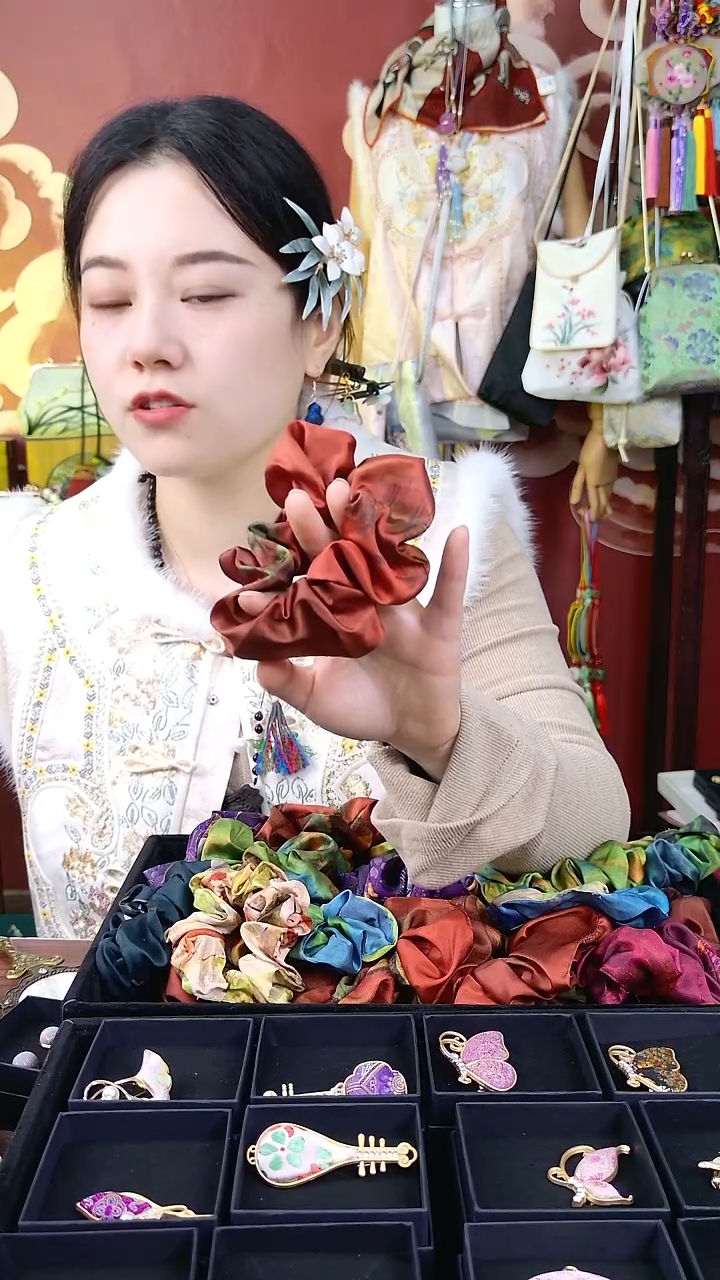 纯铜合金琉璃非遗绒花好美