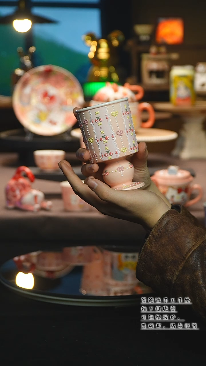 【闪购商品】杯陶瓷景德镇高温釉下彩&A613