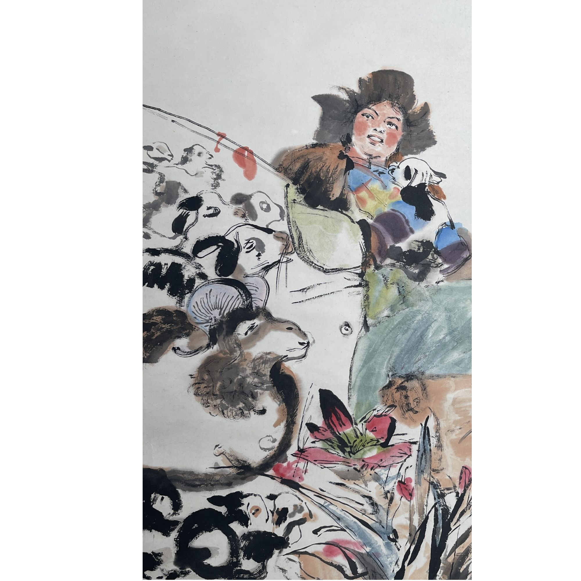 LOT.3333 《人物》68*51cm 纸本设色立轴