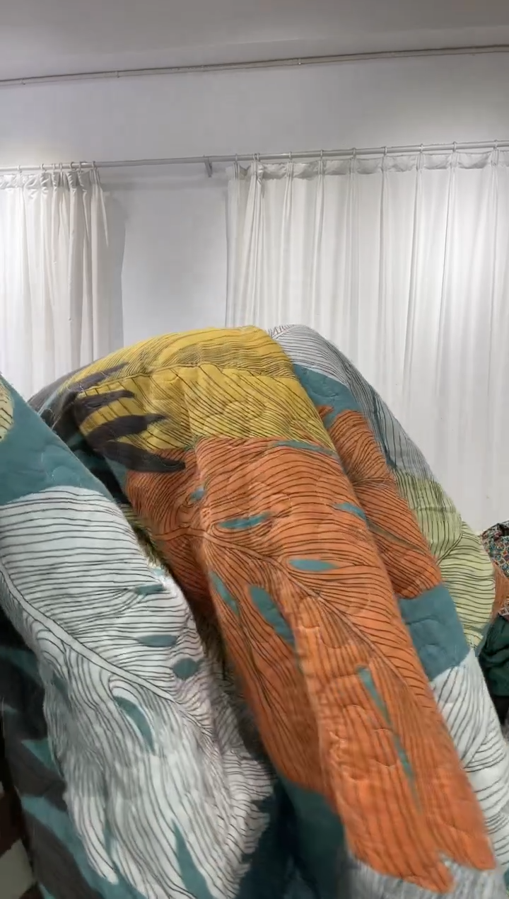 棉220*230单面纯棉绒床盖66号微瑕