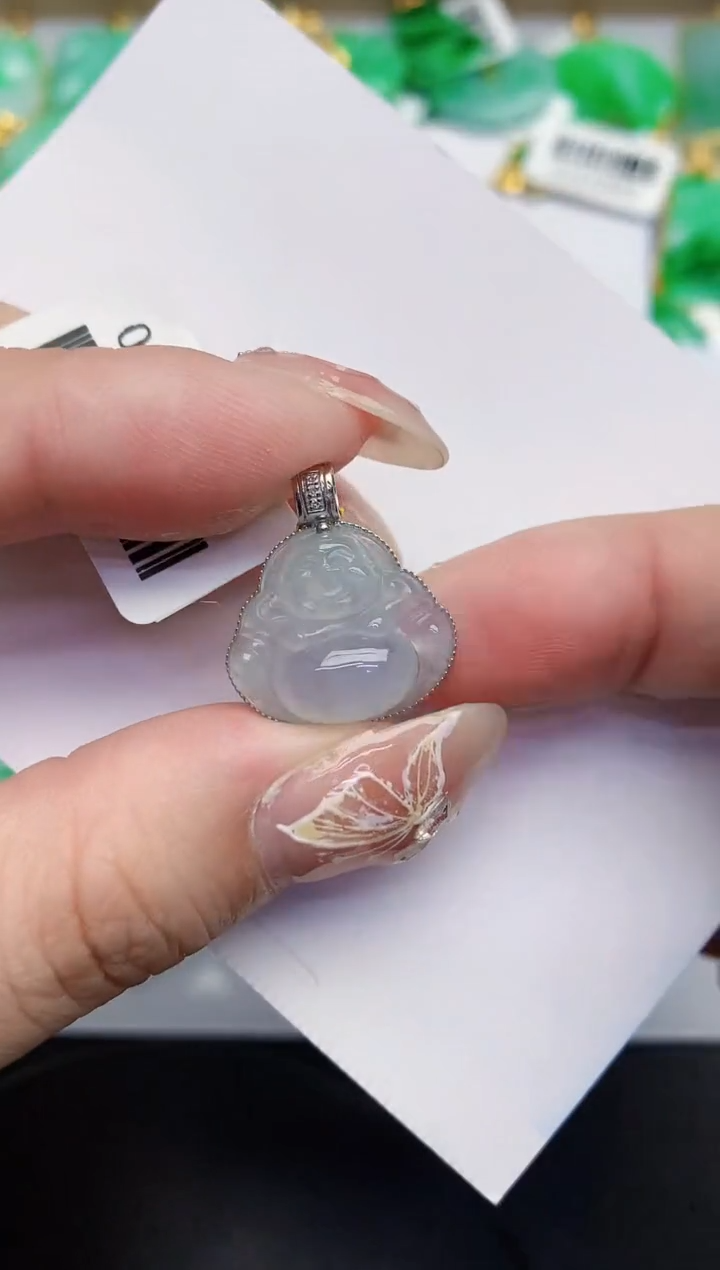 【闪购商品】翡翠颈饰18K金镶嵌00000000000