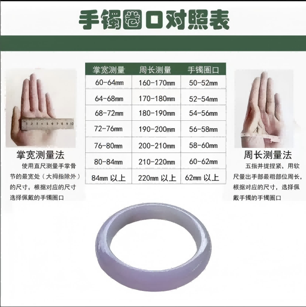 非金属珐琅手镯  手镯圈口测量看图11111