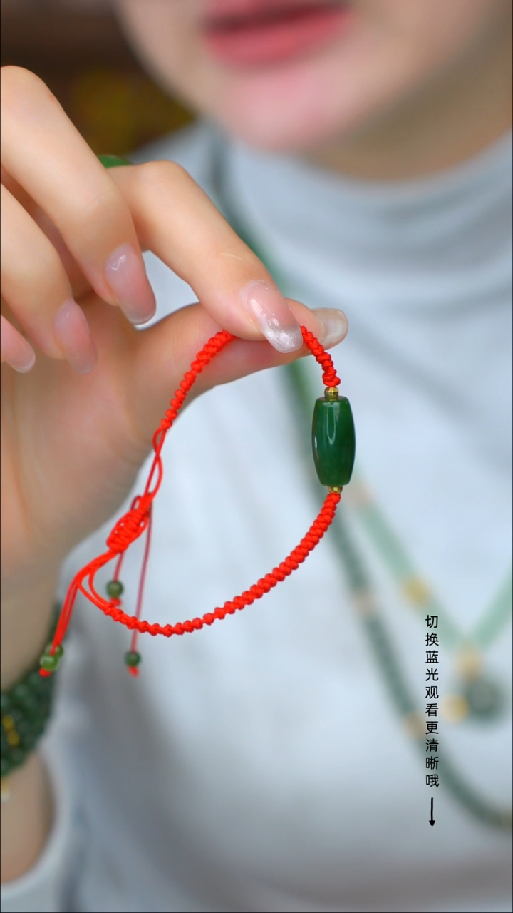 银S925镶嵌手链和田玉aa