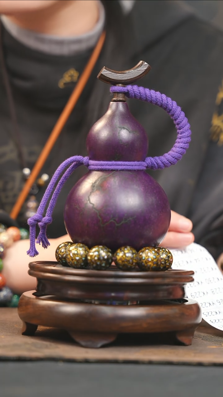 【闪购商品】YK208大漆酒葫芦不包手串及旋转底座