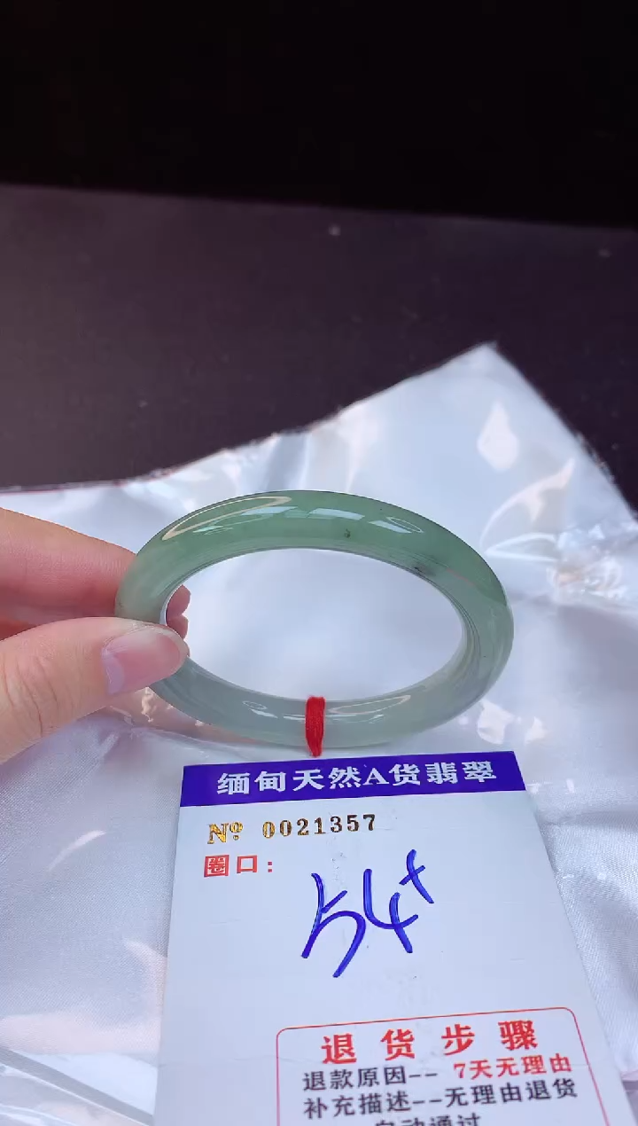 【闪购商品】翡翠手镯未镶嵌54+             