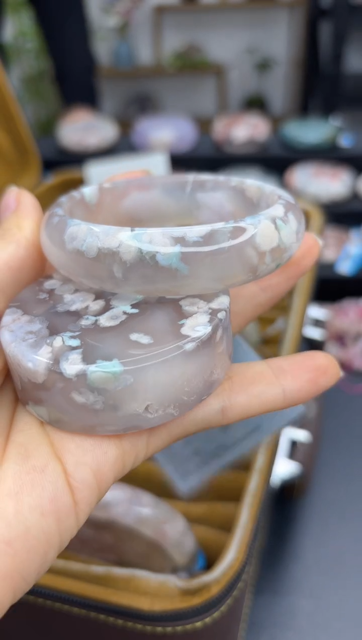 【闪购商品】石英质玉手镯未镶嵌A57(56圈赠送镯心)