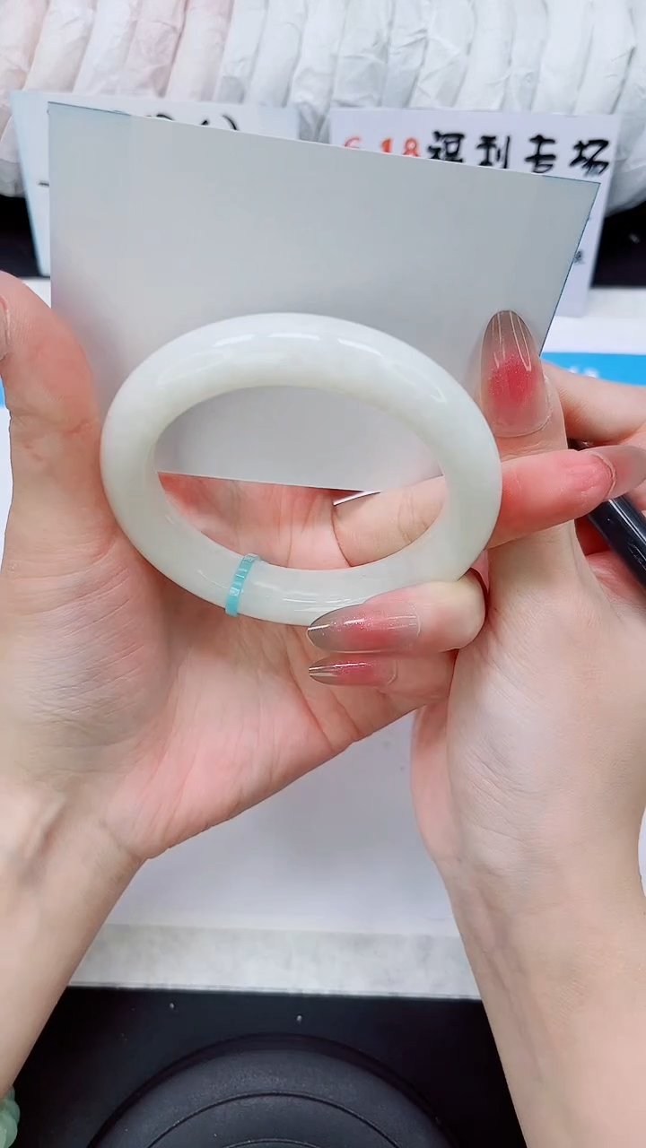 和田玉手镯未镶嵌HT96-57/58