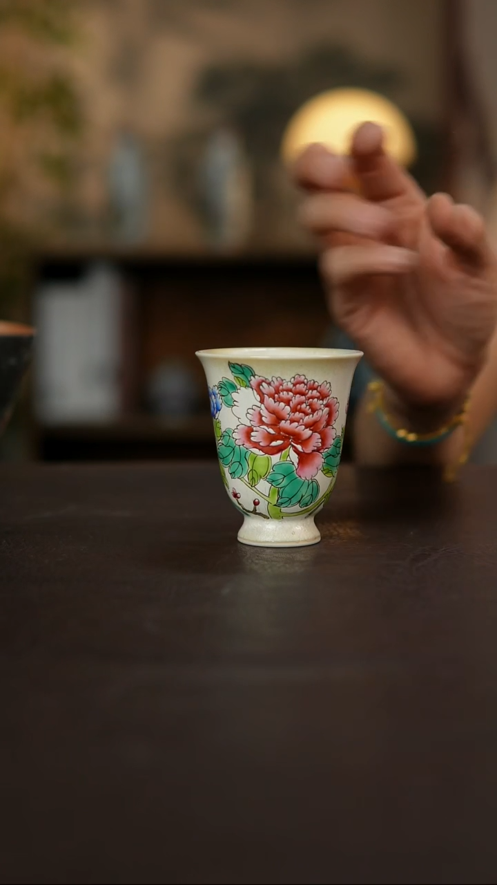 杯景德镇陶瓷杯碗柴烧多人