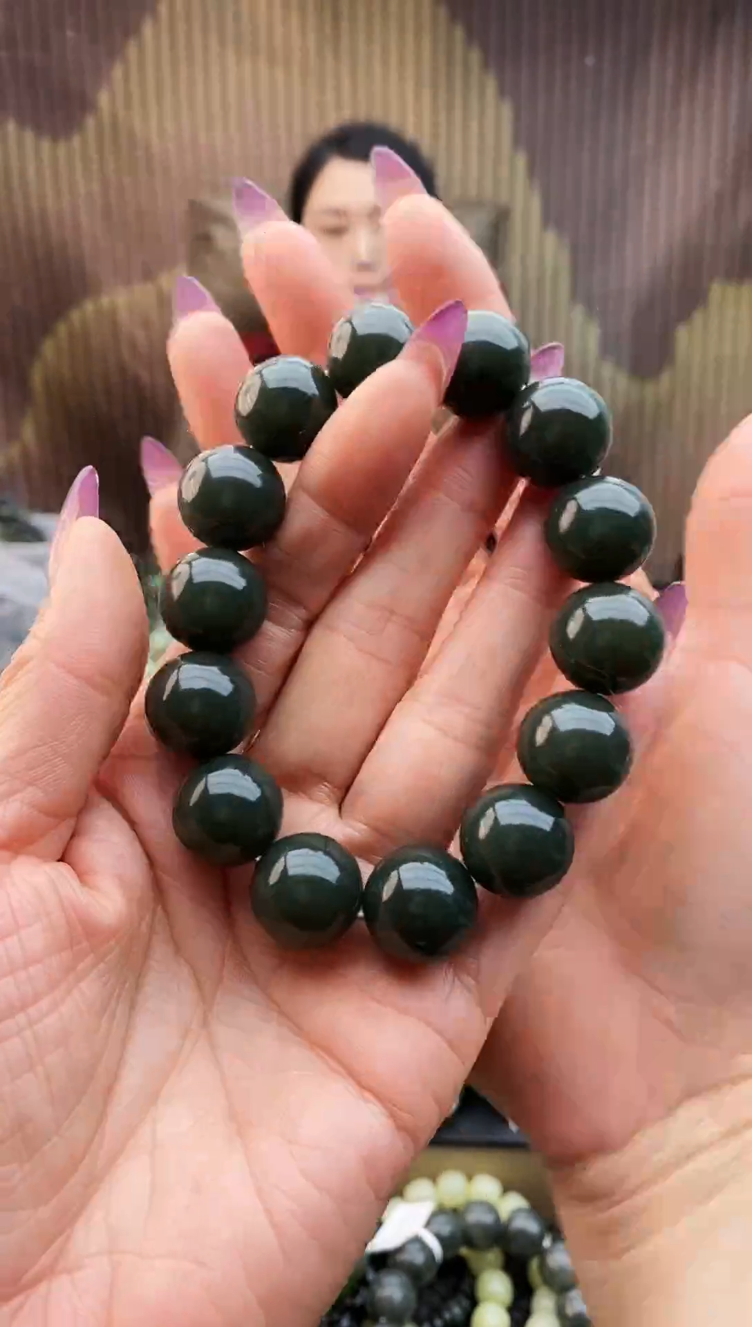 未镶嵌手串和田玉且末蓝16