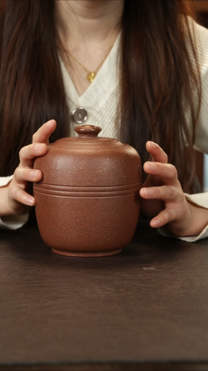 茶杯紫砂降坡泥茶叶罐