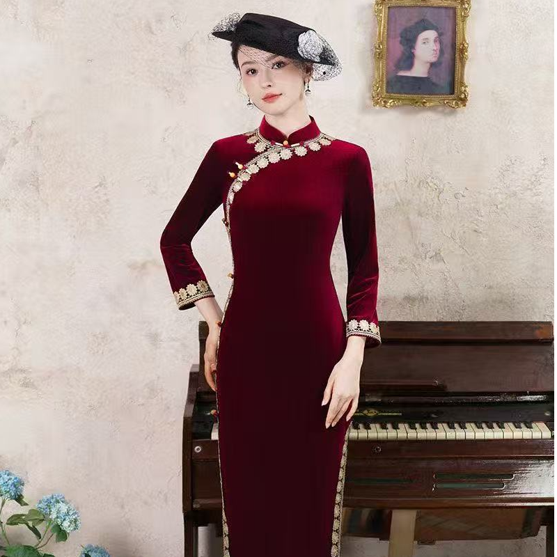 【喜妈妈囍婆婆】吴苏织匠 优雅气质高端旗袍婚宴会大气手工礼服