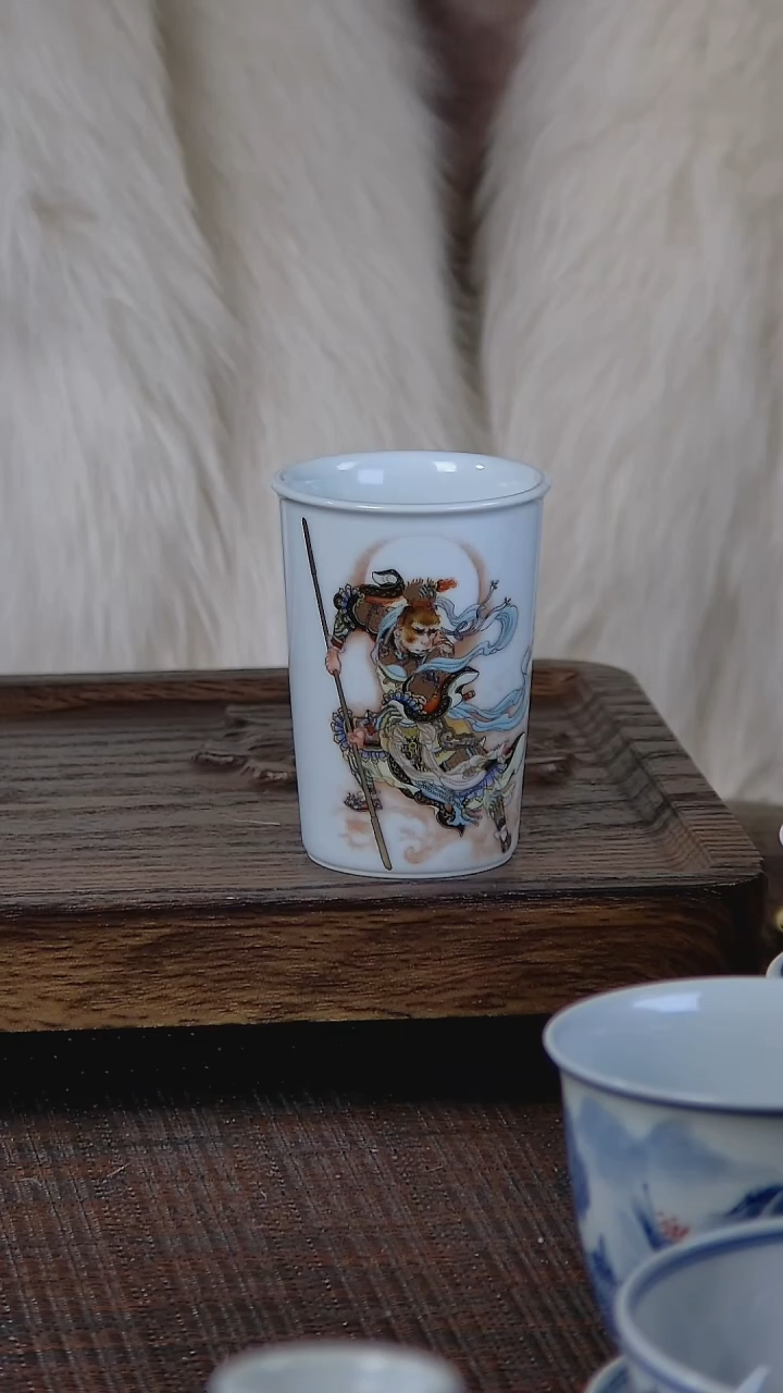 【闪购商品】折葵非器手工手绘孙悟空杯1
