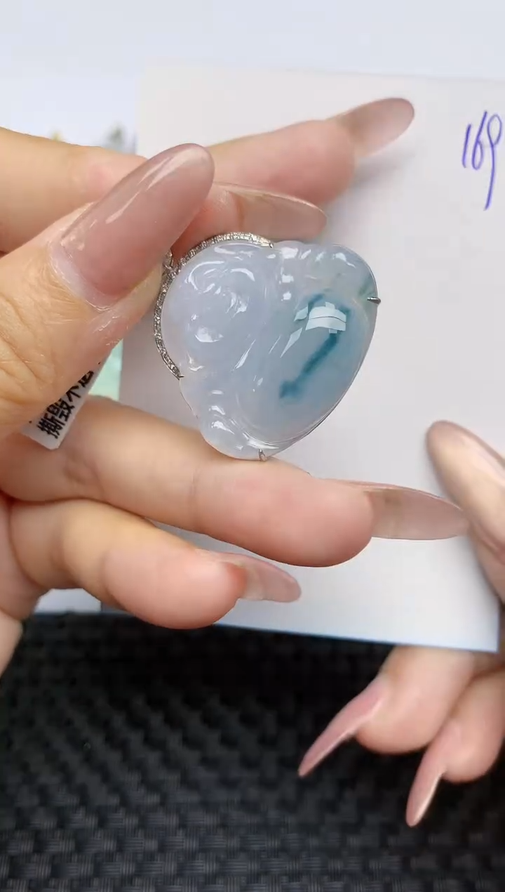 【闪购商品】翡翠颈饰18K金镶嵌天然A货翡翠 169