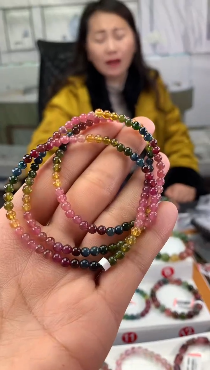 未镶嵌手串碧玺多样性发一条