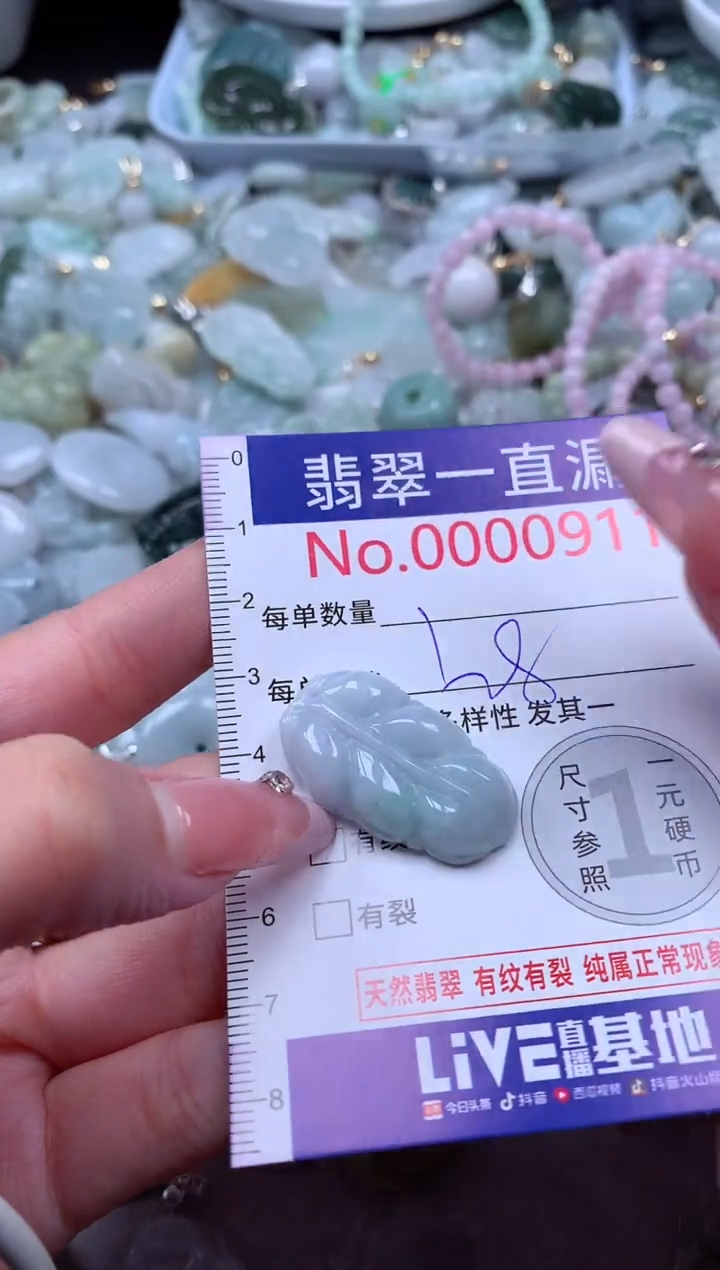 翡翠未镶嵌吊坠(不含链)911