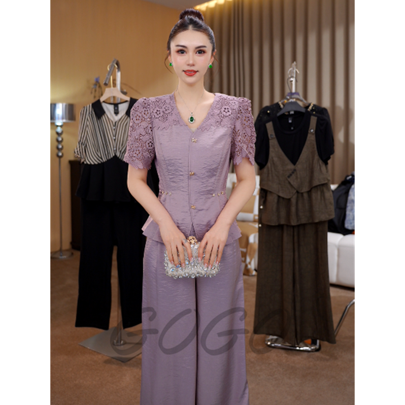 倾城之恋 G6261时尚套装女2025新款夏季时髦洋气质高端减龄两件套