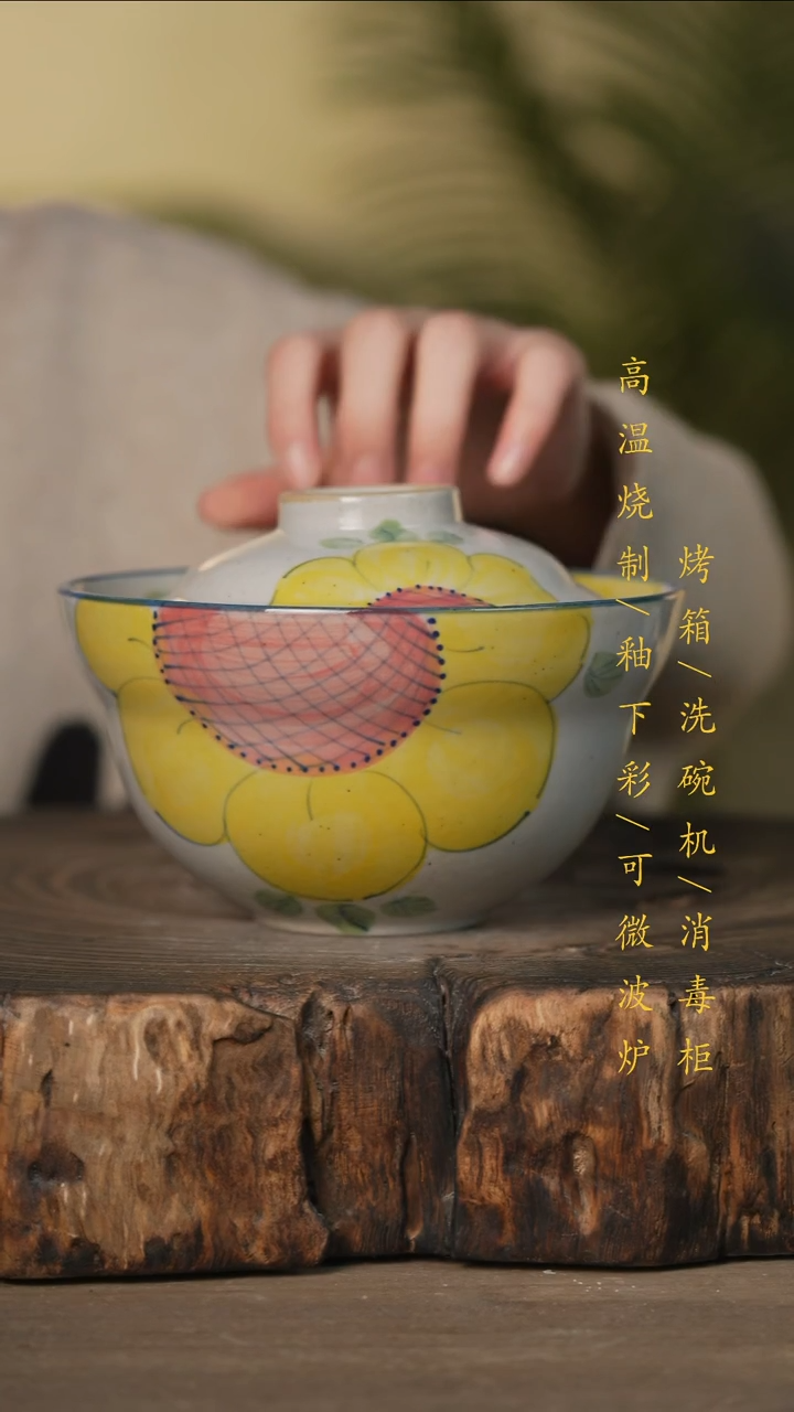 瓷片景德镇高温釉下彩可微波烤箱洗碗机