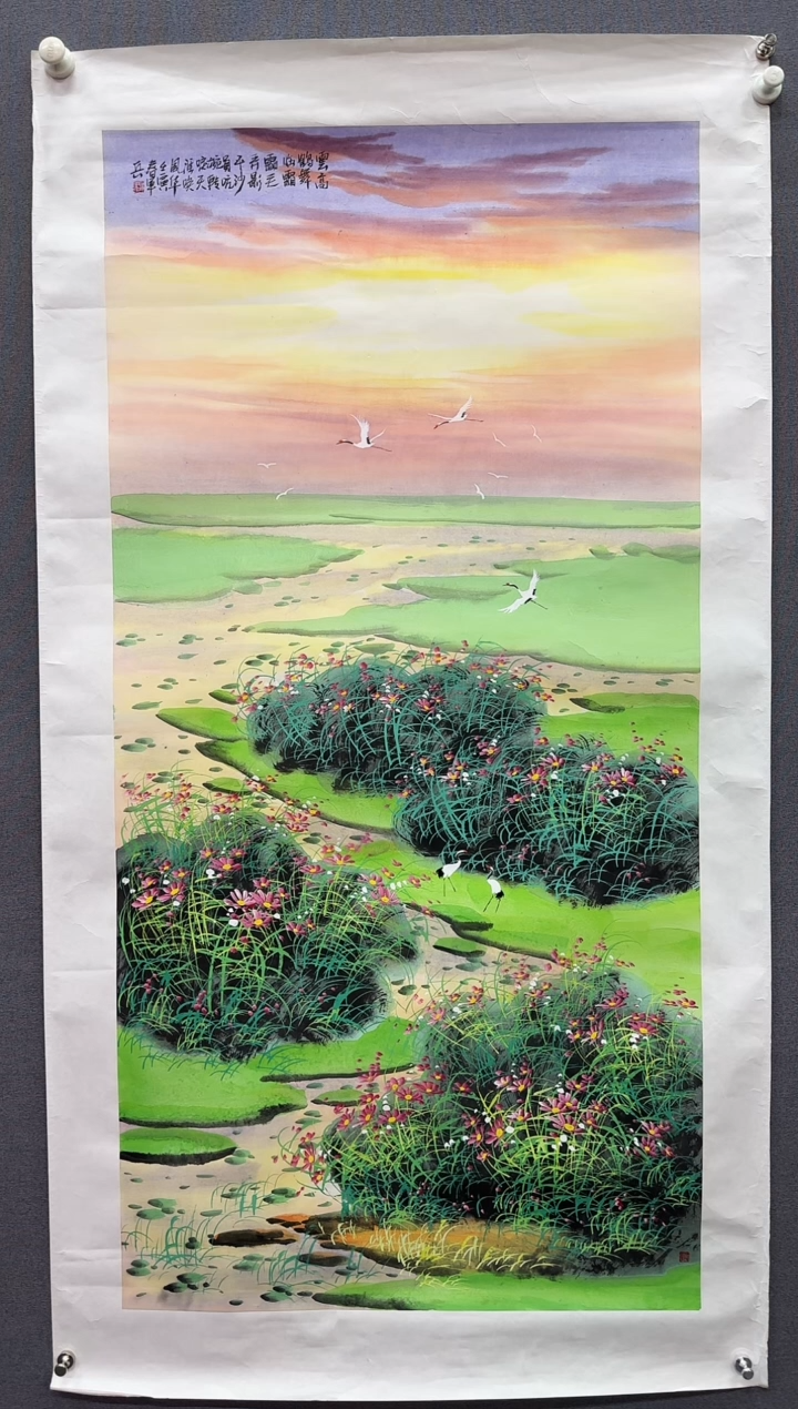 国画归军兵老师精品国画花鸟8平尺