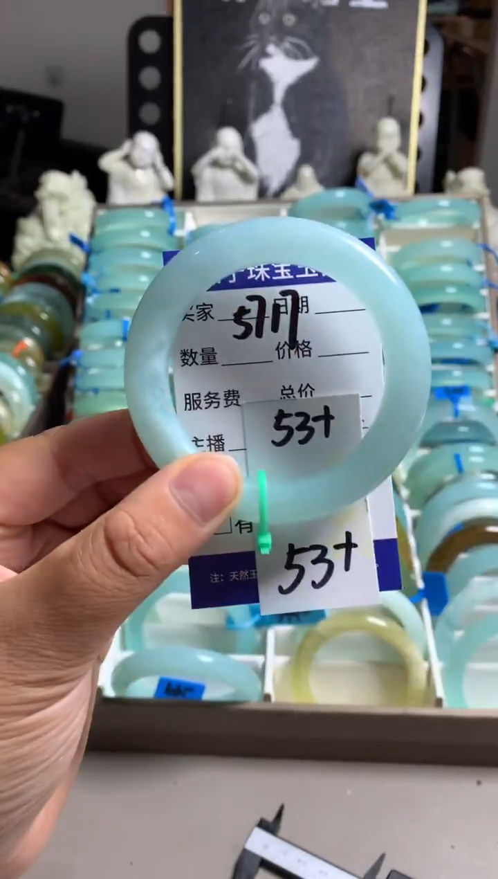 蛇纹石玉未镶嵌手镯5717