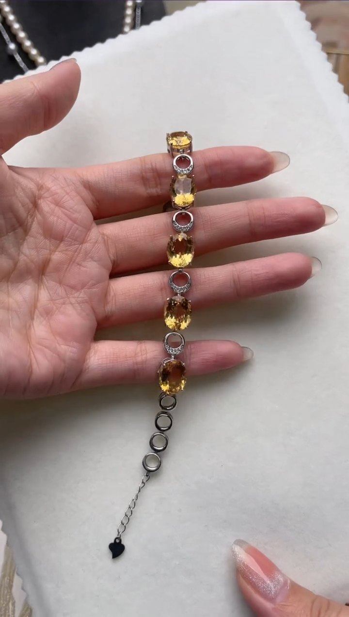 【闪购商品】水晶手串合金as1549手链