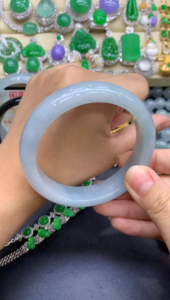 未镶嵌手镯翡翠400-中国好珍宝