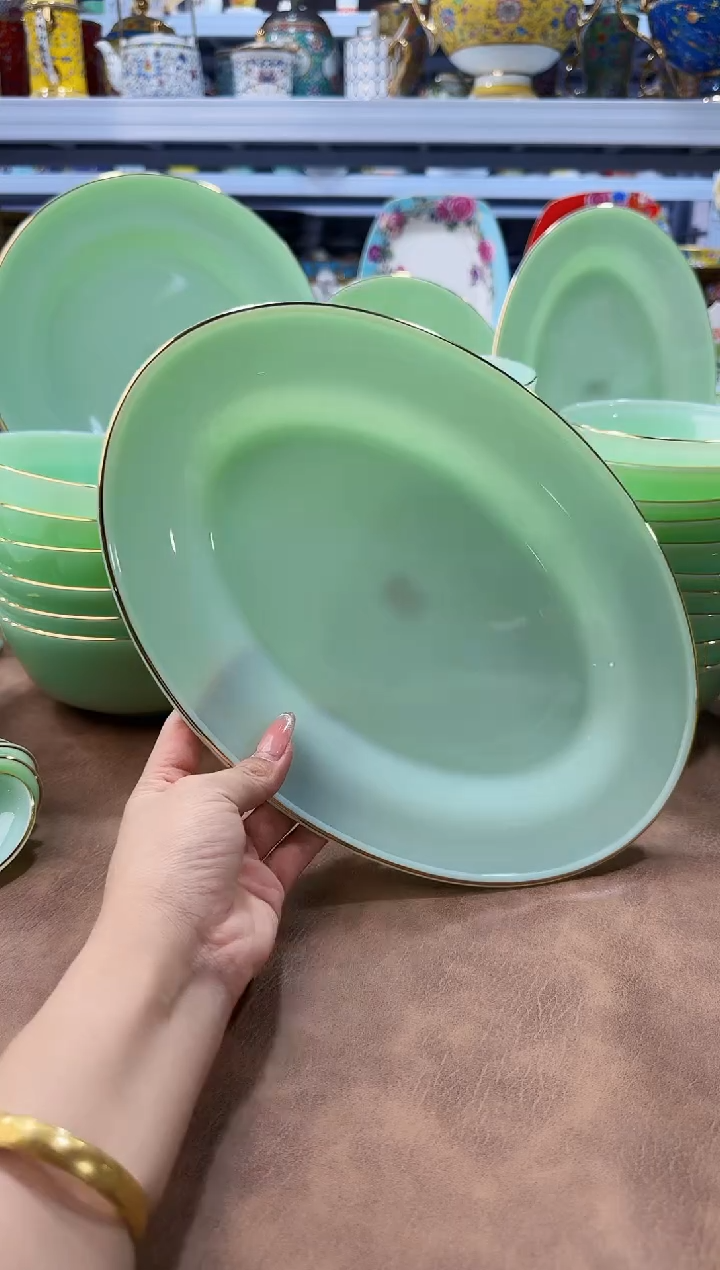 玉瓷鱼盘1个景德镇陶瓷