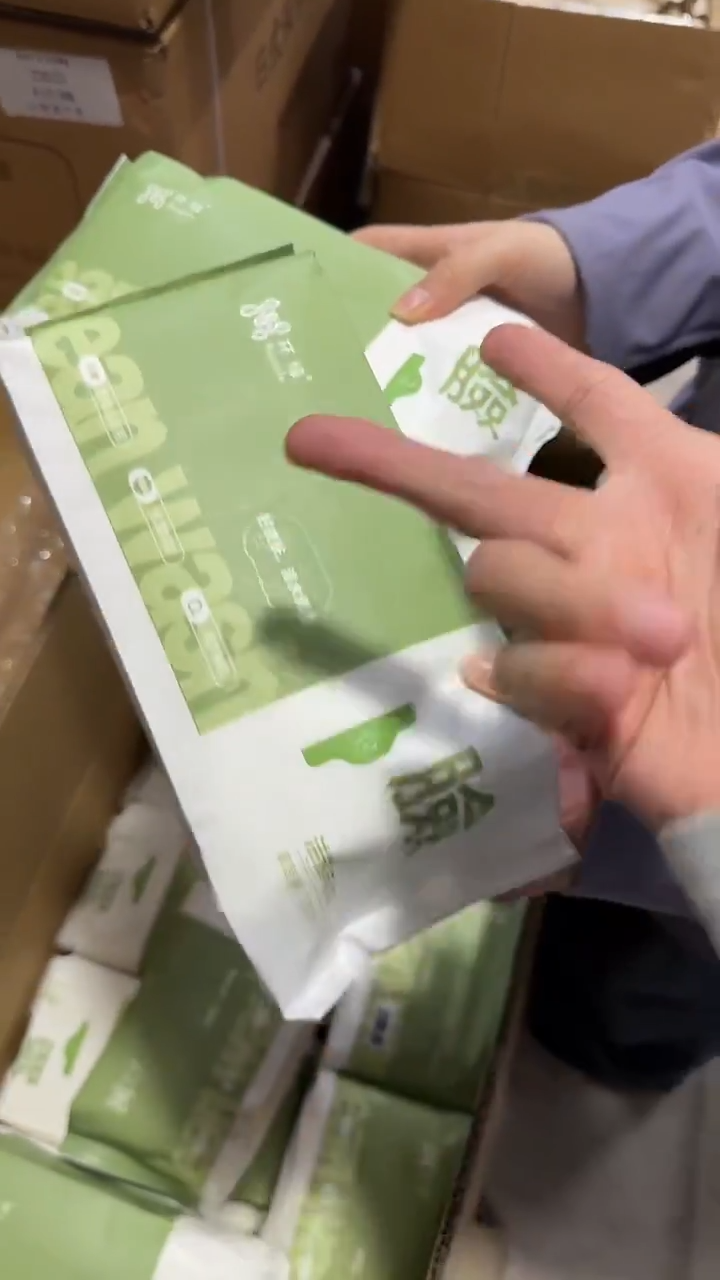 瓷片20*20cm洁面毛巾两包装