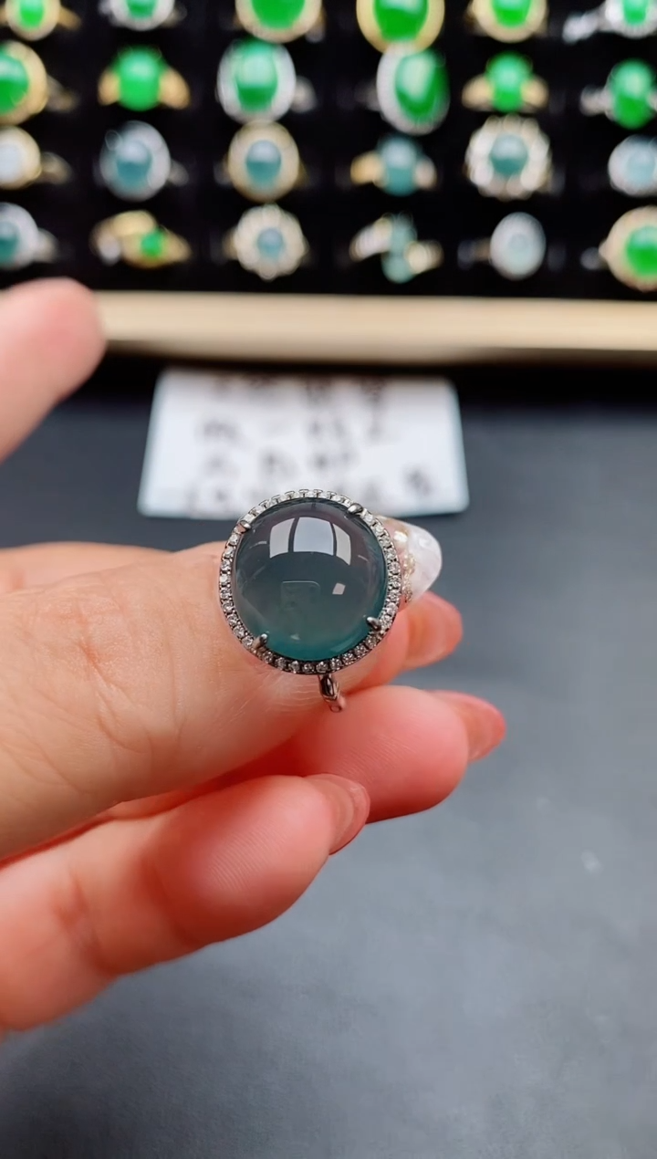 【闪购商品】翡翠戒指银S925镶嵌121212